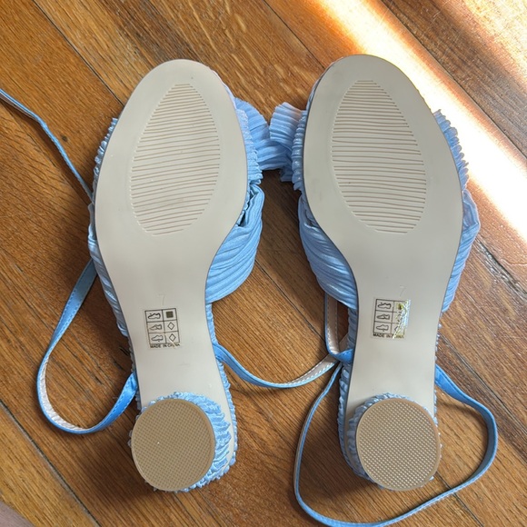 “ Something blue “ bride wedding shoe - Picture 4 of 5